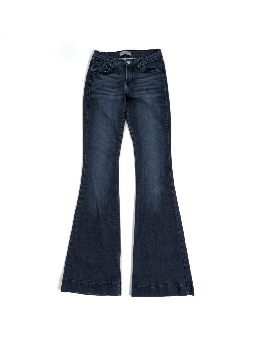 Judy Blue 8351 Dark Wash Low-Rise Flare Jeans Womens Size 1/25 Made in USA